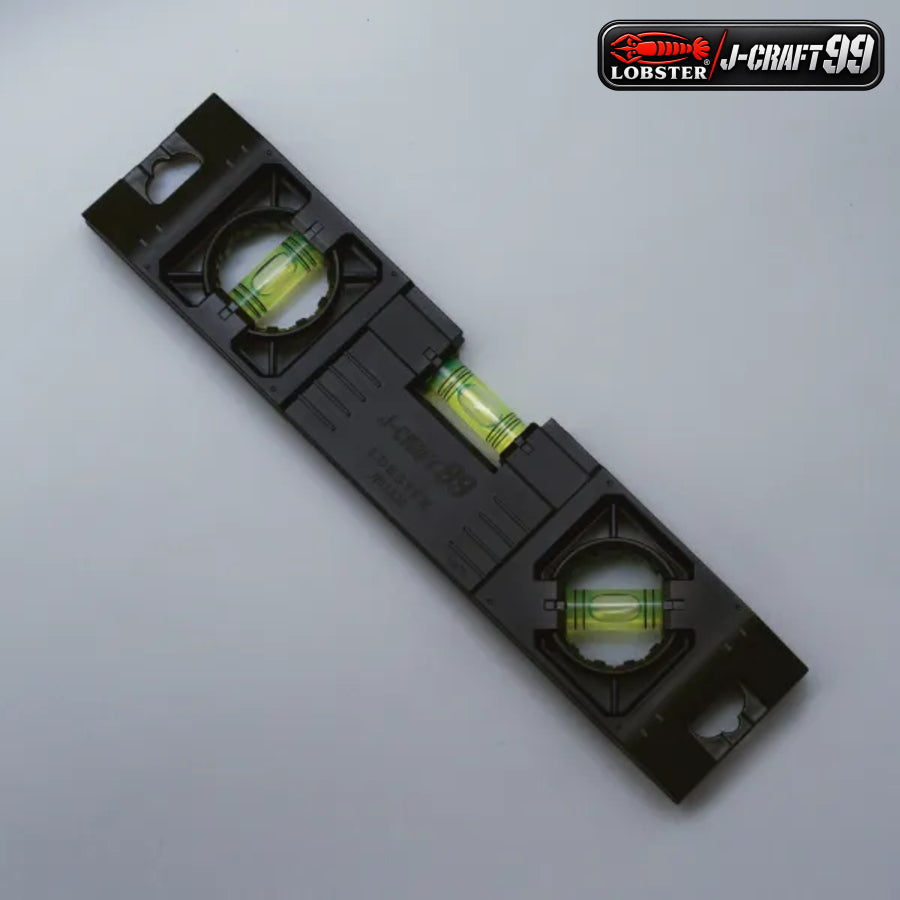 LOBSTER ロブテックス J-CRAFT99 エアコンレベル JBLLK20 水平器 200mm マグネット付き 軽量薄型 60g 水平 垂直 45度 アクリル気泡管 蓄光 蛍光イエロー V溝 パイプ測定 エアコン据付板 水平出し 電気工事 空調工事