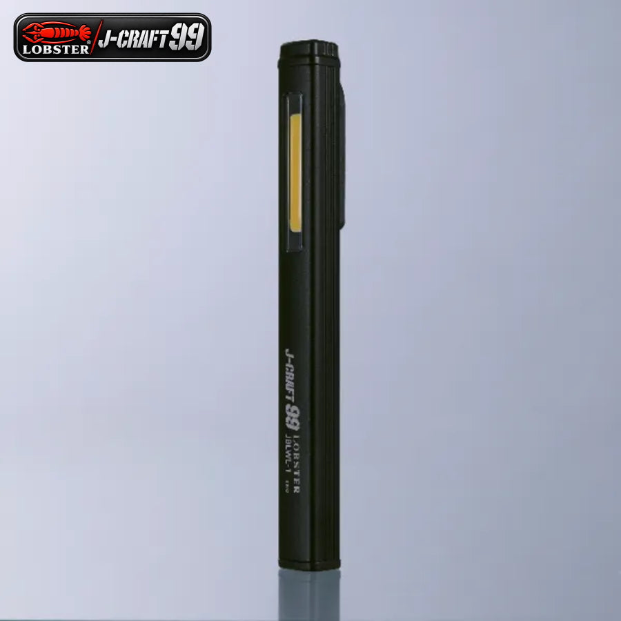 LOBSTER ロブテックス J-CRAFT99 クリップペン式LEDライト JBLWL1 充電式 ペンライト 高演色 Ra98 Ra97 最大380lm 3モード 先端ライト マグネット付き USB Type-C 全長166mm 56g 胸ポケット 狭所作業 配線確認 点検 メンテナンス 作業灯