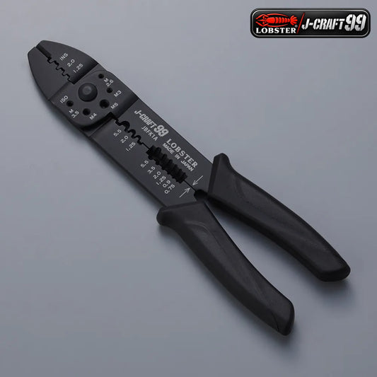 LOBSTER ロブテックス J-CRAFT99 電装圧着工具 JBFK1A 圧着ペンチ オープンバレル端子 裸圧着端子 裸圧着スリーブ P B 1.25 2 5.5㎟ ボルト切断 電線切断 被覆むき 電線皮むき 全長235mm 重量295g 電気工事 電装配線 電線接続
