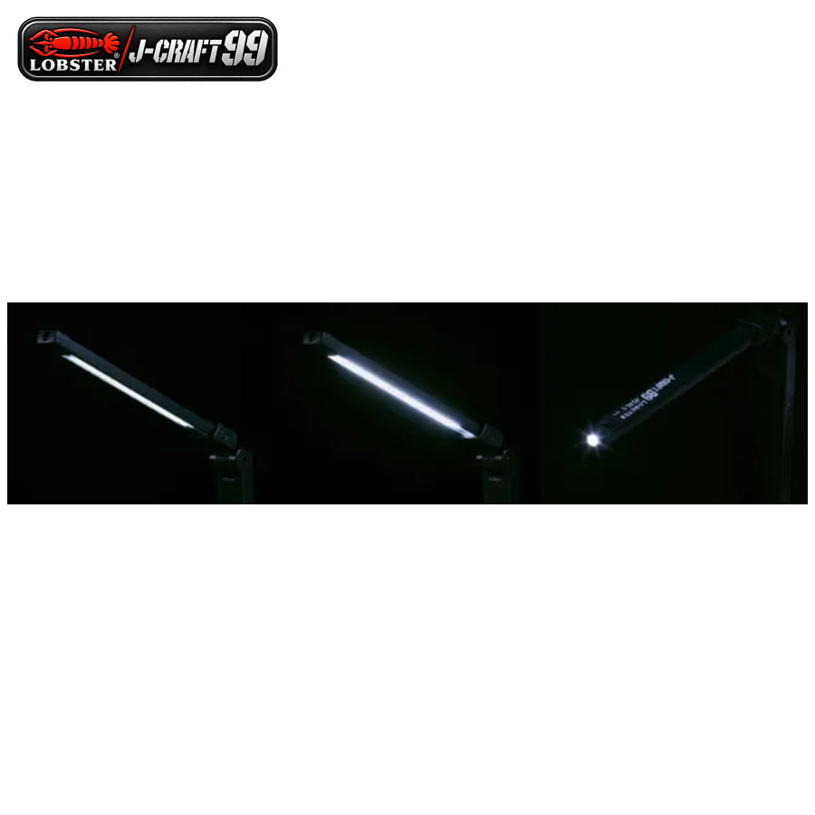LOBSTER ロブテックス J-CRAFT99 折りたたみ式LEDライト JBLWL2 充電式 高演色 Ra98 最大180lm 3モード 先端ライト マグネット付き USB Type-C 全長165mm 展開時310.3mm 66g 設備点検 配線確認 部品交換 メンテナンス 作業灯