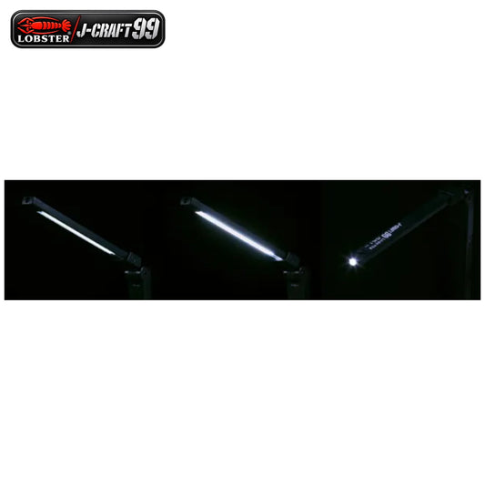 LOBSTER ロブテックス J-CRAFT99 折りたたみ式LEDライト JBLWL2 充電式 高演色 Ra98 最大180lm 3モード 先端ライト マグネット付き USB Type-C 全長165mm 展開時310.3mm 66g 設備点検 配線確認 部品交換 メンテナンス 作業灯