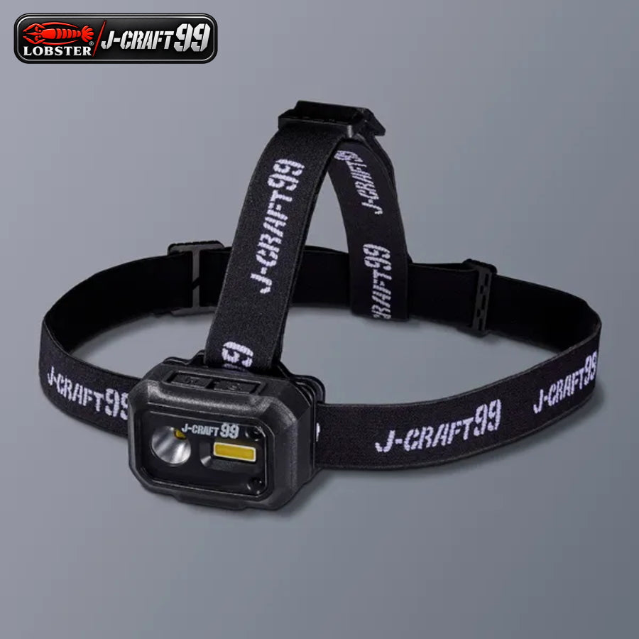LOBSTER ロブテックス J-CRAFT99 LEDヘッドライト JBLLH1 充電式 最大700lm 高演色 Ra97 COB 4モード 赤外線センサー タッチレスON/OFF マグネット付き 本体取り外し可能 IP66 USB Type-C 1500mAh 配電盤 車 配線作業 作業灯 投光器