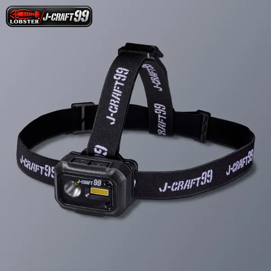 LOBSTER ロブテックス J-CRAFT99 LEDヘッドライト JBLLH1 充電式 最大700lm 高演色 Ra97 COB 4モード 赤外線センサー タッチレスON/OFF マグネット付き 本体取り外し可能 IP66 USB Type-C 1500mAh 配電盤 車 配線作業 作業灯 投光器