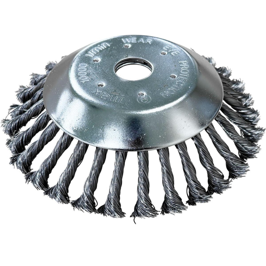 GREEN FINGER グリーンフィンガー 除草用ワイヤーブラシ GF-190KW 601540 外径190mm 内径25.4mm 草刈り 壁際 縁石 キワ 雑草除去