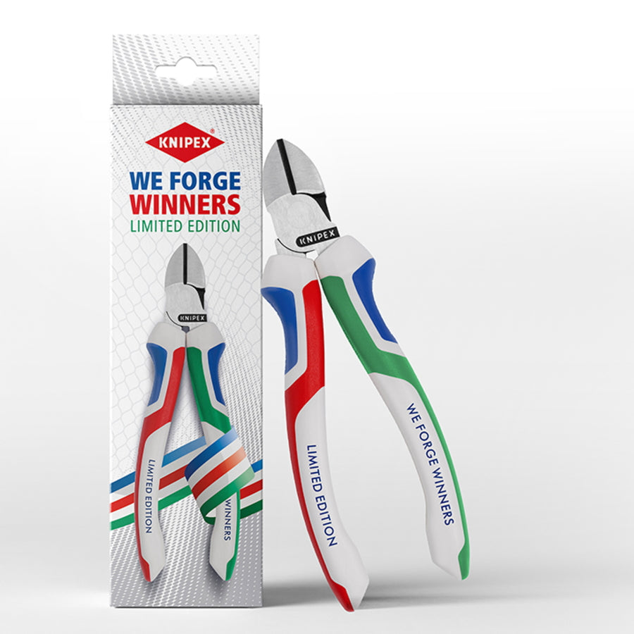 【予約品】 KNIPEX クニペックス 7002-160S8 斜ニッパー 限定色 イタリアカラー 160mm 切断工具 ニッパー 軟線 硬線 精密作業 コンフォートグリップ ドイツ製