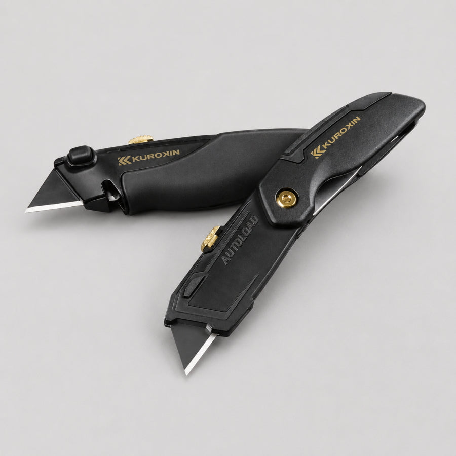 【9/1発送予定予約品】 フジ矢 黒金 電工ユーティリティーナイフ FK11-BG FK12-BG 替刃 FK11-A