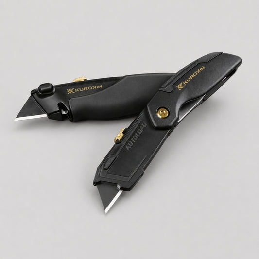 【9/1発送予定予約品】 フジ矢 黒金 電工ユーティリティーナイフ FK11-BG FK12-BG 替刃 FK11-A