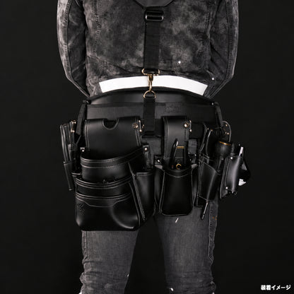 フジ矢 黒金 KUROKIN LIGHT PU LEATHER 選べる 腰袋 工具差し セット 2段 3段 インナーケース 腰道具 3点 4点 5点 AB-22BG AB-23BG AIC-21-BG AH-11BG AH-32BG AH-33BG