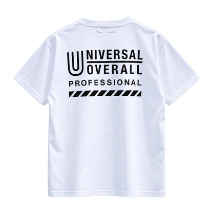 UNIVERSAL OVERALL PROFESSIONAL ユニバーサルオーバーオール プロフェッショナル 半袖Tシャツ UO2513001 PRTシャツ ロゴTシャツ バックプリント 5.6オンス 綿100％ 作業着 ワークウェア