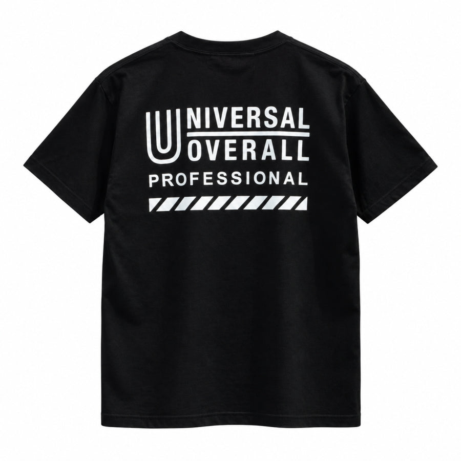 UNIVERSAL OVERALL PROFESSIONAL ユニバーサルオーバーオール プロフェッショナル 半袖Tシャツ UO2513001 PRTシャツ ロゴTシャツ バックプリント 5.6オンス 綿100％ 作業着 ワークウェア