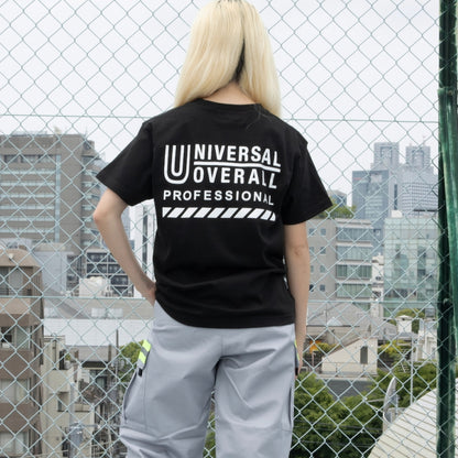 UNIVERSAL OVERALL PROFESSIONAL ユニバーサルオーバーオール プロフェッショナル 半袖Tシャツ UO2513001 PRTシャツ ロゴTシャツ バックプリント 5.6オンス 綿100％ 作業着 ワークウェア