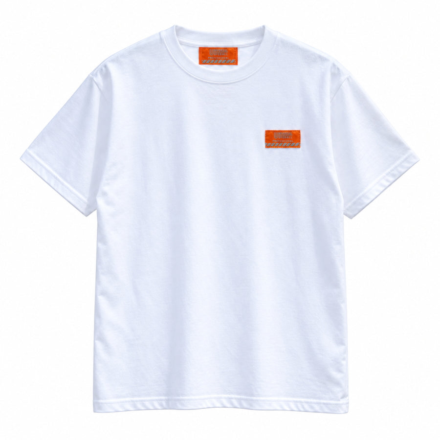UNIVERSAL OVERALL PROFESSIONAL ユニバーサルオーバーオール プロフェッショナル 半袖Tシャツ UO2513001 PRTシャツ ロゴTシャツ バックプリント 5.6オンス 綿100％ 作業着 ワークウェア