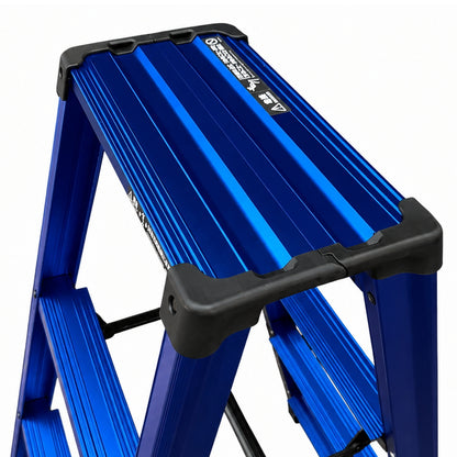 高儀 長谷川工業 SKYSTEP スカイステップ アルミ専用脚立 MB-09 MB-12 メタルブルー 3段 4段 脚軽 JIS適合 数量限定