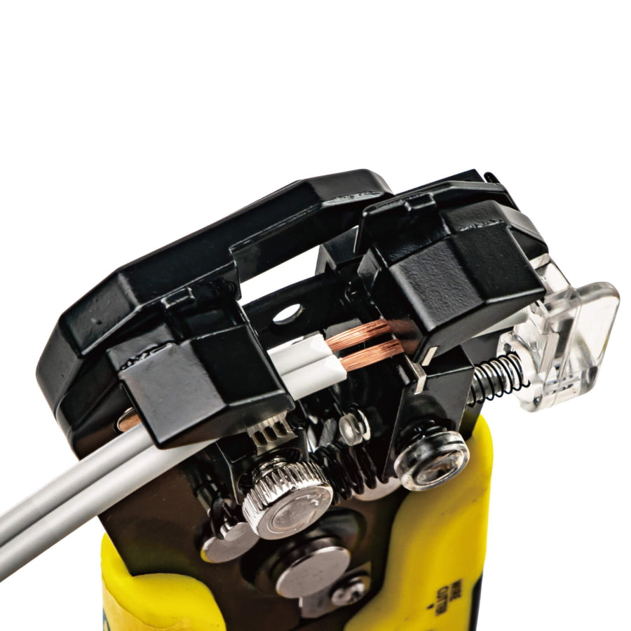 TSUNODA ツノダ マルチストリッパー MWS-200 200mm 自動ストリップ ワイヤーストリッパー 電線切断 簡易圧着 ギボシ端子 オープンバレル端子 IV線 より線 0.2～5.5sq AWG24～10