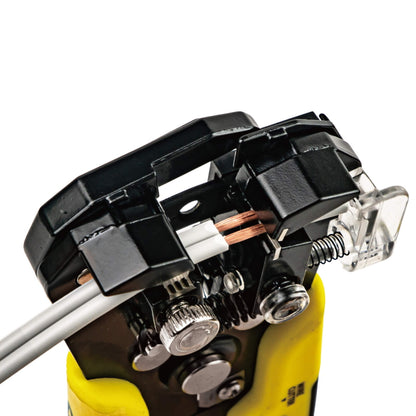 TSUNODA ツノダ マルチストリッパー MWS-200 200mm 自動ストリップ ワイヤーストリッパー 電線切断 簡易圧着 ギボシ端子 オープンバレル端子 IV線 より線 0.2～5.5sq AWG24～10