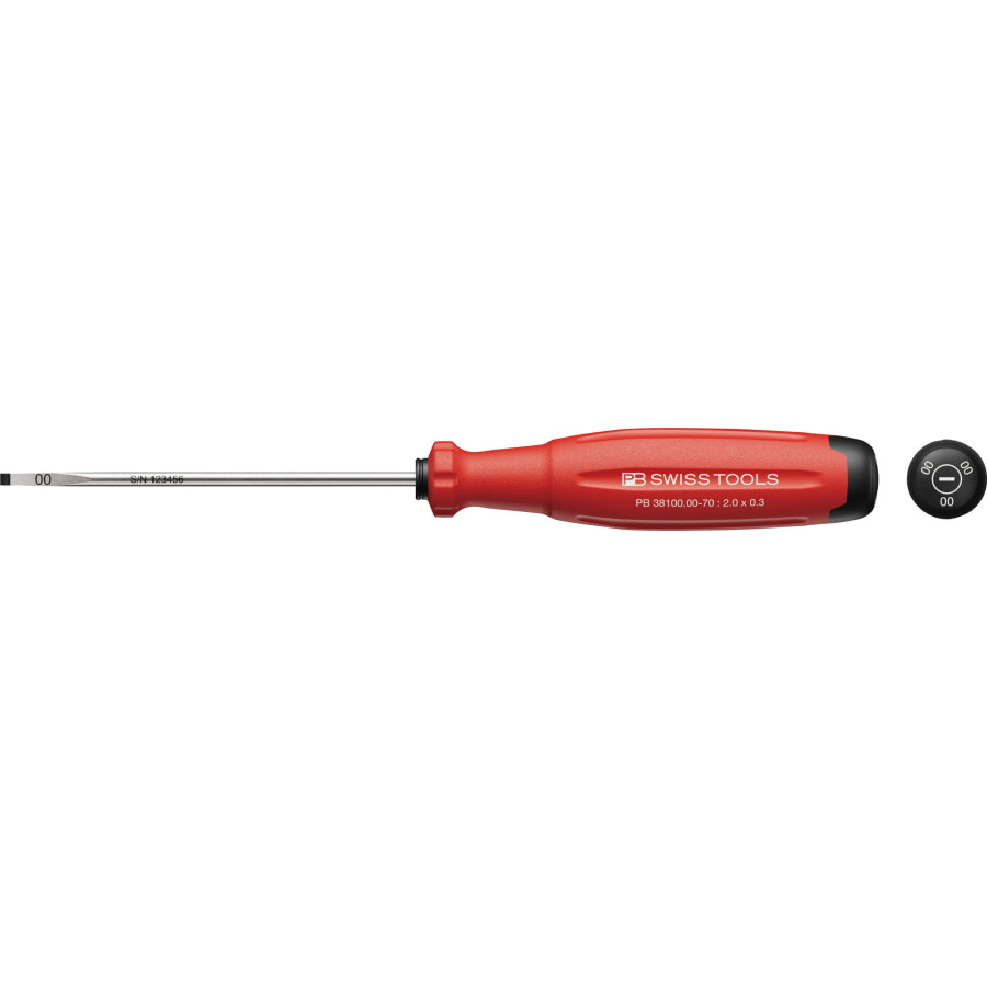 PB SWISS TOOLS 38100 マイナスドライバー 新型グリップ SWISS GRIP EVO