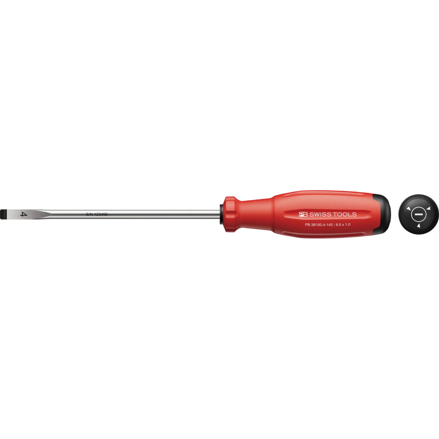 PB SWISS TOOLS 38100 マイナスドライバー 新型グリップ SWISS GRIP EVO