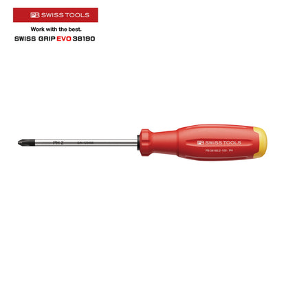 PB SWISS TOOLS 38190 プラスドライバー 新型グリップ SWISS GRIP EVO