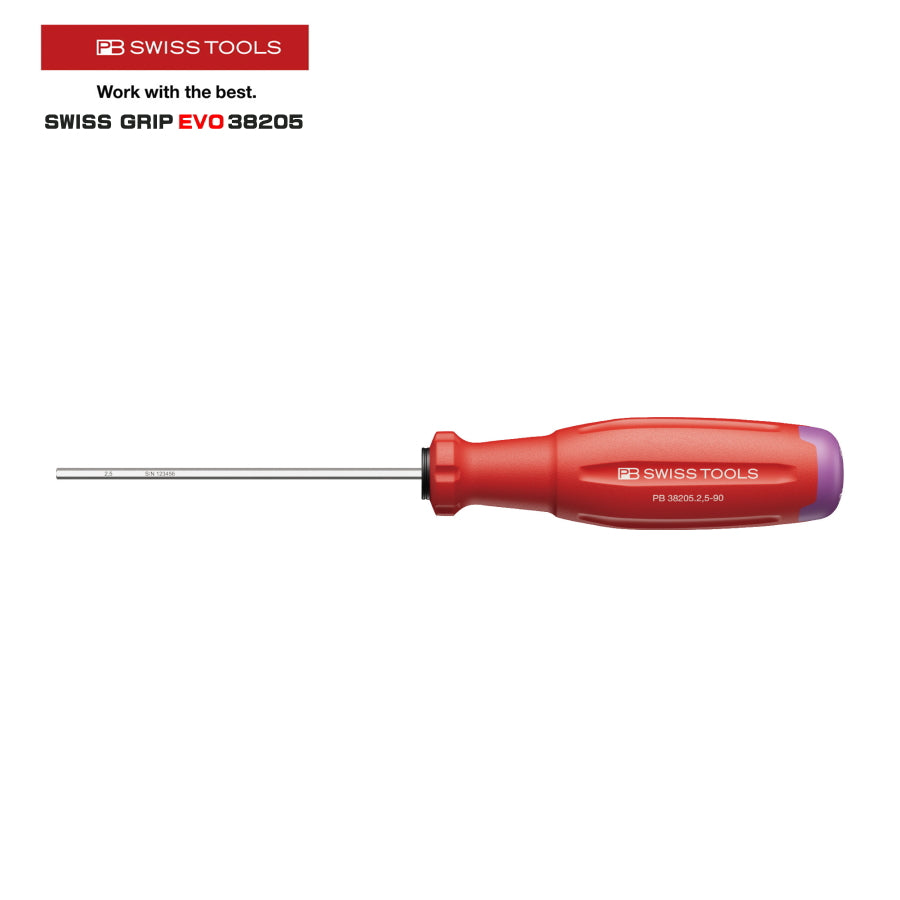 PB SWISS TOOLS 38205 六角棒ドライバー 新型グリップ SWISS GRIP EVO
