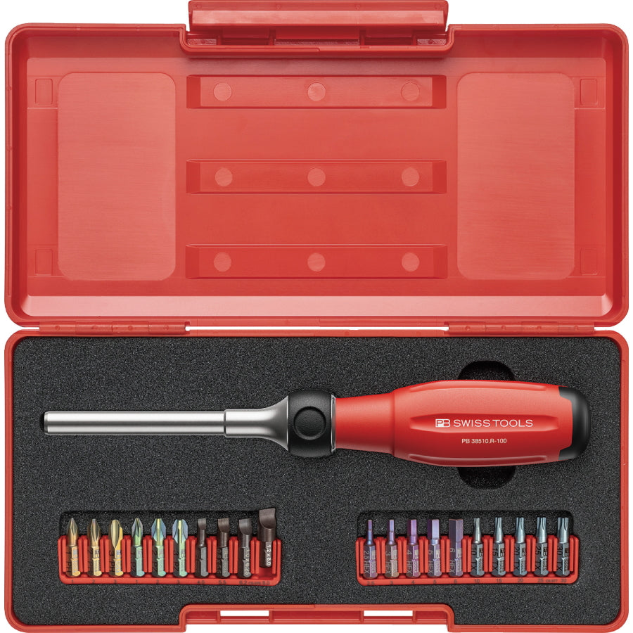 PB スイスツールズ 新型グリップEVO ラチェット付 ツイスタービットハンドル 38510.R