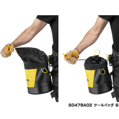 PETZL ツールバッグ TOOLBAG S047BA00 S047BA01 S047BA02 工具収納バッグ 高所作業用 防水タープ素材 ANSI/ISEA 121-2018対応 ペツル