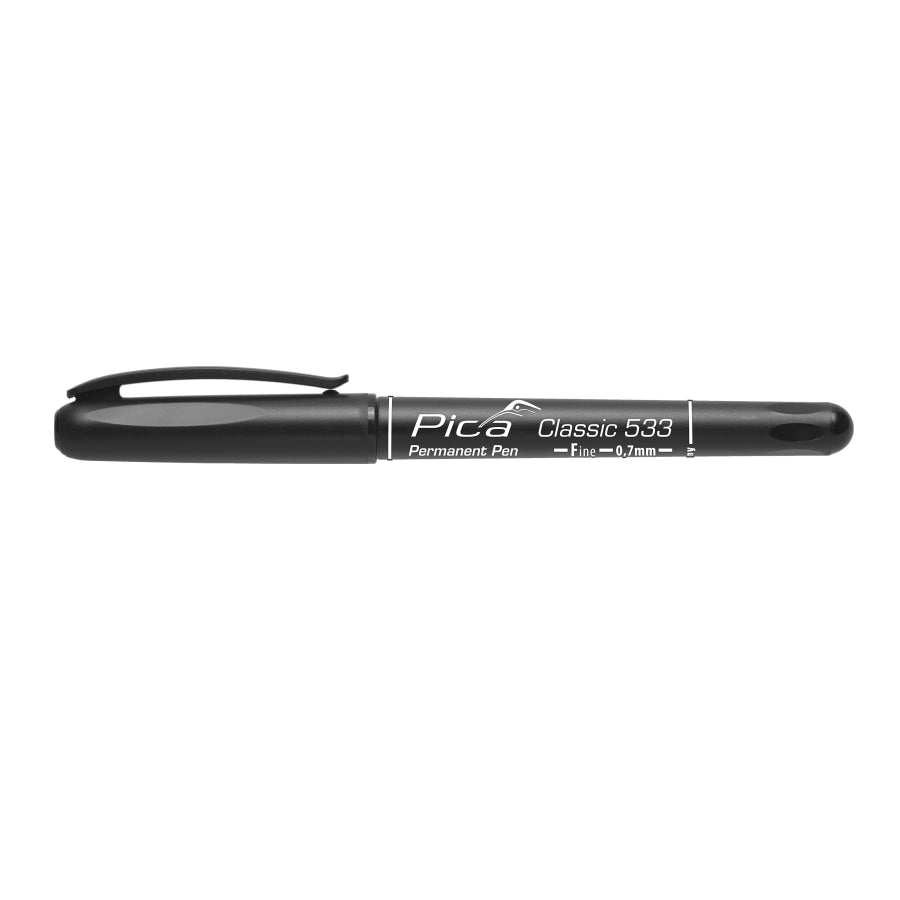 ピカマーカー Pica classic パーマネントペン 黒 中字 533/46 細字 534/46