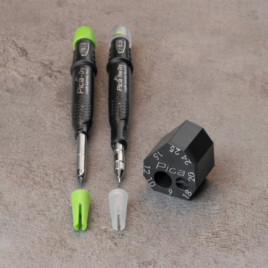【予約商品：入荷次第発送】 Pica Marker ピカマーカー スクライバーブロック Pica Dry Pica Fine Dry用 55805 30801 9-25mm 平行線 ケガキ 床張り 石膏ボード 木工 スクリバー