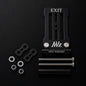 【7月中旬以降発売予約品】 WORKERZ EXIT プレートチェーンSET EXT-PLC アルミ製 4色 NEXT WORKERZ
