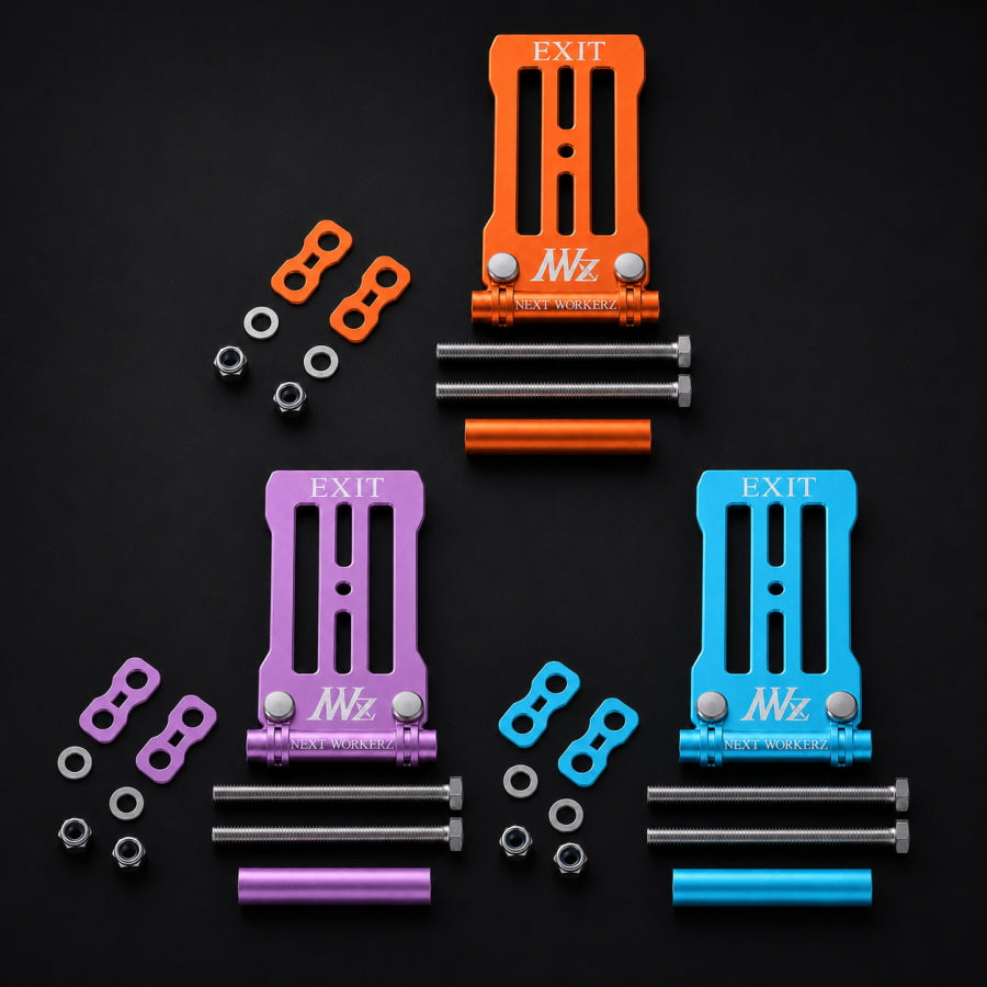 【数量限定・7月中旬以降発売予約品】 WORKERZ EXIT プレートチェーンSET 限定色 EXT-PLC 高儀160周年記念 アルミ製 プレート チェーン 連結 パープル オレンジ ブルー NEXT WORKERZ