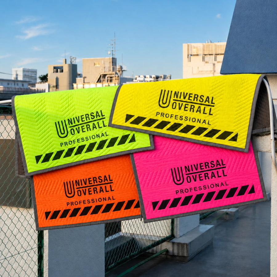 UNIVERSAL OVERALL ユニバーサルオーバーオール Hi-Viz プロテクションマット 養生マット S M ML L イエロー ライム ピンク オレンジ 単品 2枚 3枚 4枚セット 床 壁 建材 保護