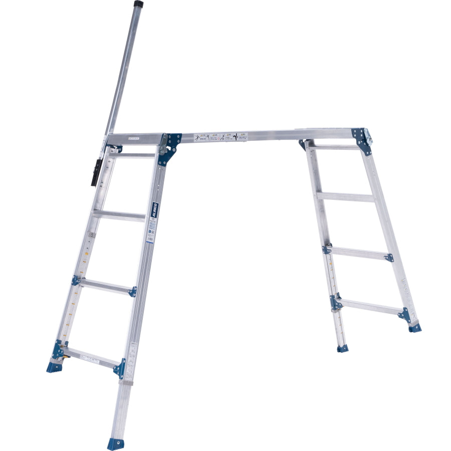 ALINCO アルインコ 伸縮脚付足場台 PXGE-1014WT 足裏感知板 6mmピッチ