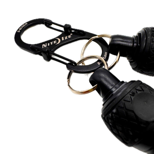 ベッセル QB-22K2BK マルハンズオリジナル ブラックカラー ボールクイックキャッチャー2個組 ダブルゲート式カラビナ採用