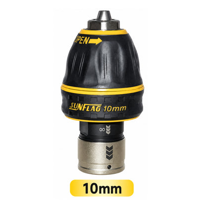 【2027年4月～6月発売予定・予約】 MUSTTOOL マストツール × SUNFLAG サンフラッグ QCキーレスドリルチャック 10mm 13mm 4WDLKL100 4WDLKL130 電動インパクトレンチ用 12.7mm角 4分