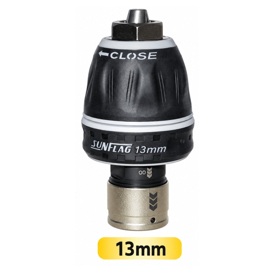 【2027年4月～6月発売予定・予約】 MUSTTOOL マストツール × SUNFLAG サンフラッグ QCキーレスドリルチャック 10mm 13mm 4WDLKL100 4WDLKL130 電動インパクトレンチ用 12.7mm角 4分