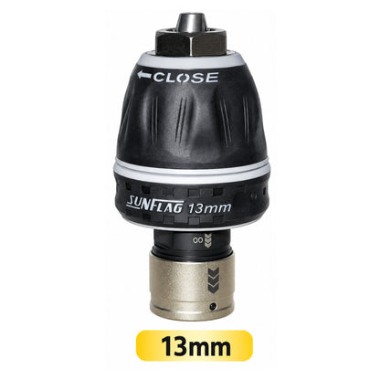 【2027年4月～6月発売予定・予約】 MUSTTOOL マストツール × SUNFLAG サンフラッグ QCキーレスドリルチャック 10mm 13mm 4WDLKL100 4WDLKL130 電動インパクトレンチ用 12.7mm角 4分