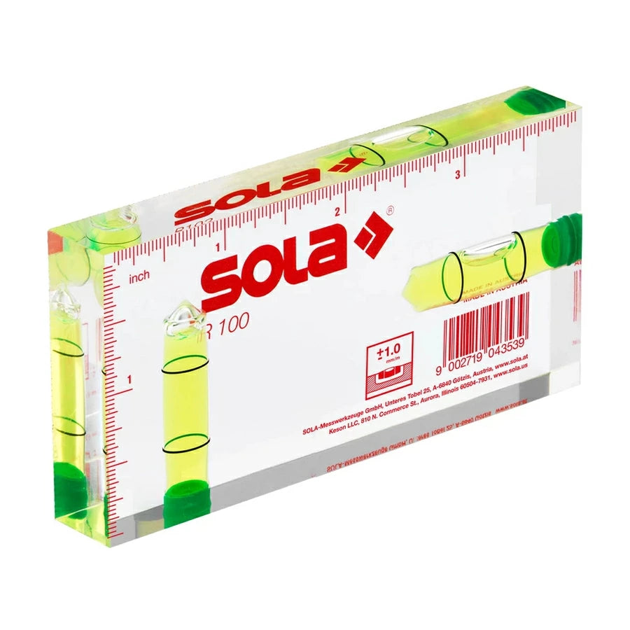SOLA コンパクトアクリル水平器 R100