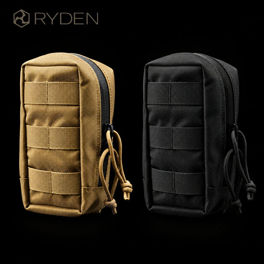 RYDEN（ライデン）ユーティリティポーチ ミディアム RD-02-008 ジッパー付き 小物・部材収納 MOLLE対応 日本製 ライデンポーチ