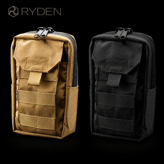 RYDEN（ライデン）ユーティリティポーチ ラージ RD-02-011 大容量 フラップ付き 工具・部材収納 MOLLE対応 日本製