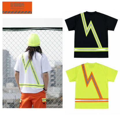 UNIVERSAL OVERALL ユニバーサルオーバーオール Reflector Print S/S Tee UN2511222 リフレクターTシャツ
