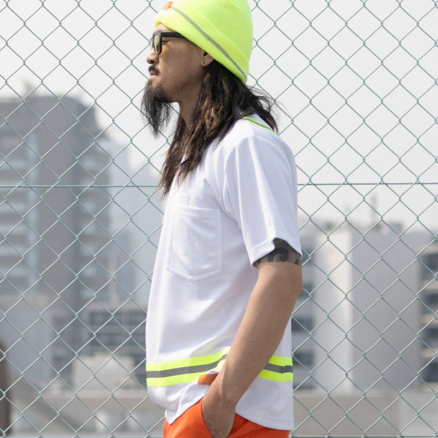 UNIVERSAL OVERALL ユニバーサルオーバーオール Reflector Print S/S Tee UN2511222 リフレクターTシャツ