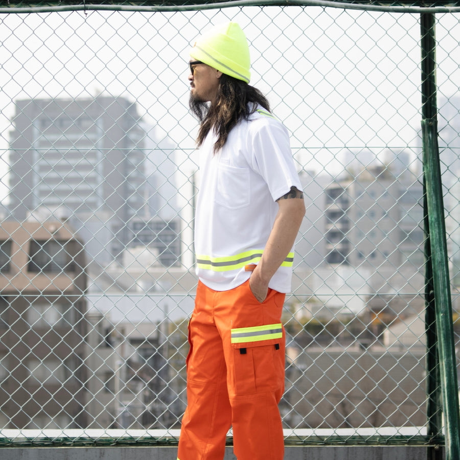 UNIVERSAL OVERALL ユニバーサルオーバーオール Reflector Print S/S Tee UN2511222 リフレクターTシャツ