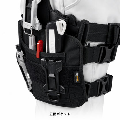 【10月以降発売予約品】 Tajima タジマ セフレッグパネル SFLPBK｜太腿用工具収納 セフホルダー付 コーデュラ®ナイロン