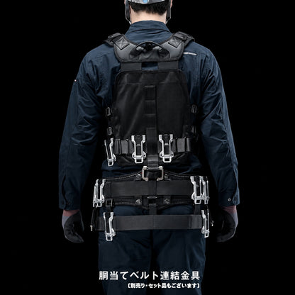 【10月以降発売予約品】 Tajima タジマ セフベスト SFVEMBK SFVELBK 3段セフベルト M/L 黒 セフホルダー付