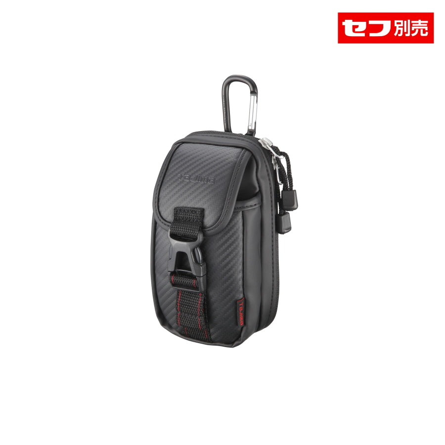 TAJIMA タジマ セフポーチZ 胸用2段 SFPCZ-CB2 パーツケース セフ対応 ハーネス装着 スマホ収納 野帳収納 カラビナ付