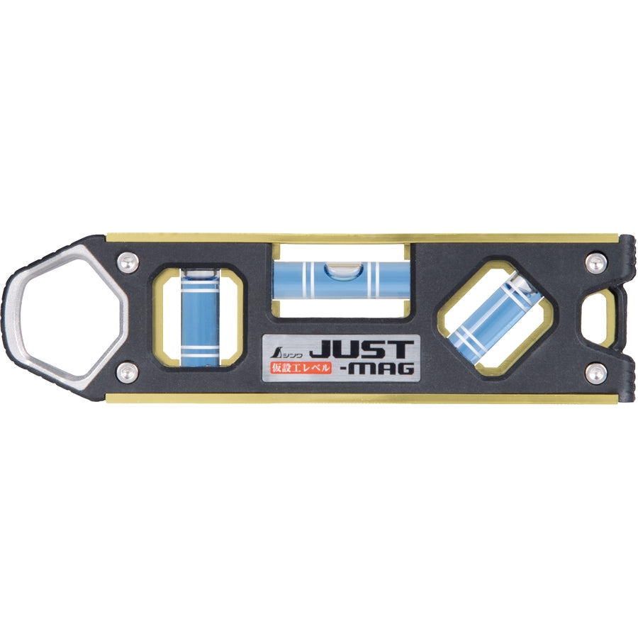 シンワ測定 仮設工レベル JUST-MAG / STRONG-MAG ネオジム磁石 単管用 マグネット レベル 100mm 150mm