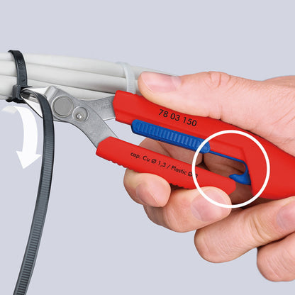 【10月発売予約商品】 KNIPEX Slim Knips スリムニッパー 150mm 7803-150 7861-150 ホルスターセット対応 精密ニッパー 結束バンド 配線作業用 クニペックス