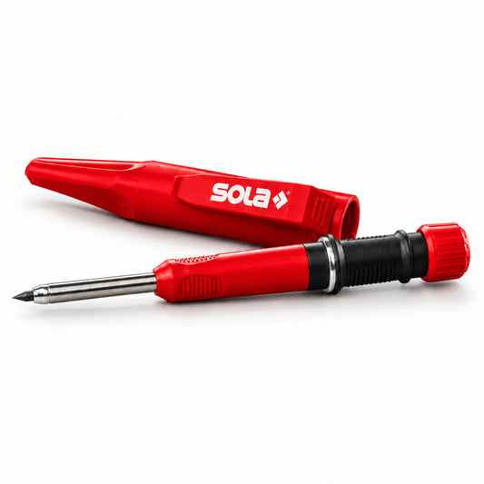 【次回入荷分予約受付】 SOLA ソラ TLM3 TLM-3 マグネット式 深穴マーキングペン 最大90mm 2.8mm芯対応 ホルダー付き 建築用シャープペン 墨付け工具