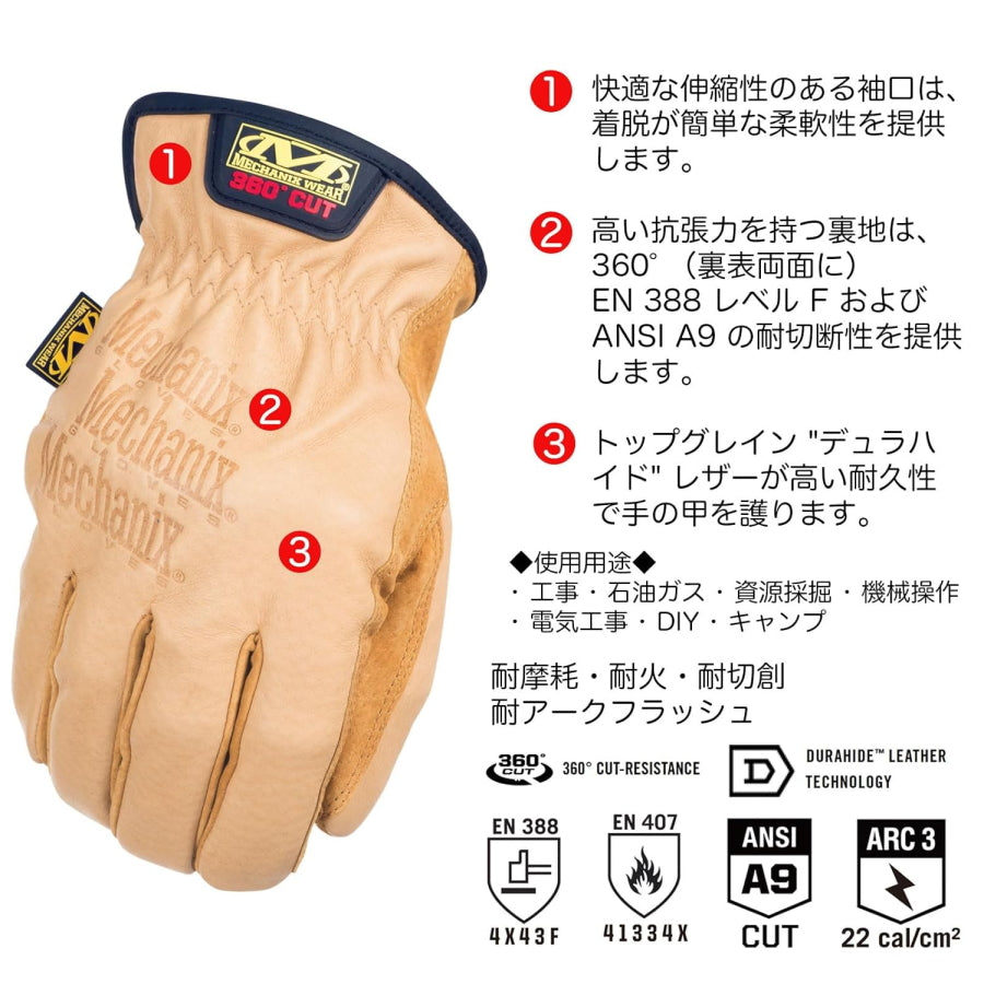 メカニクスウェア スペシャリティ デュラハイド 防刃手袋 LD-C75