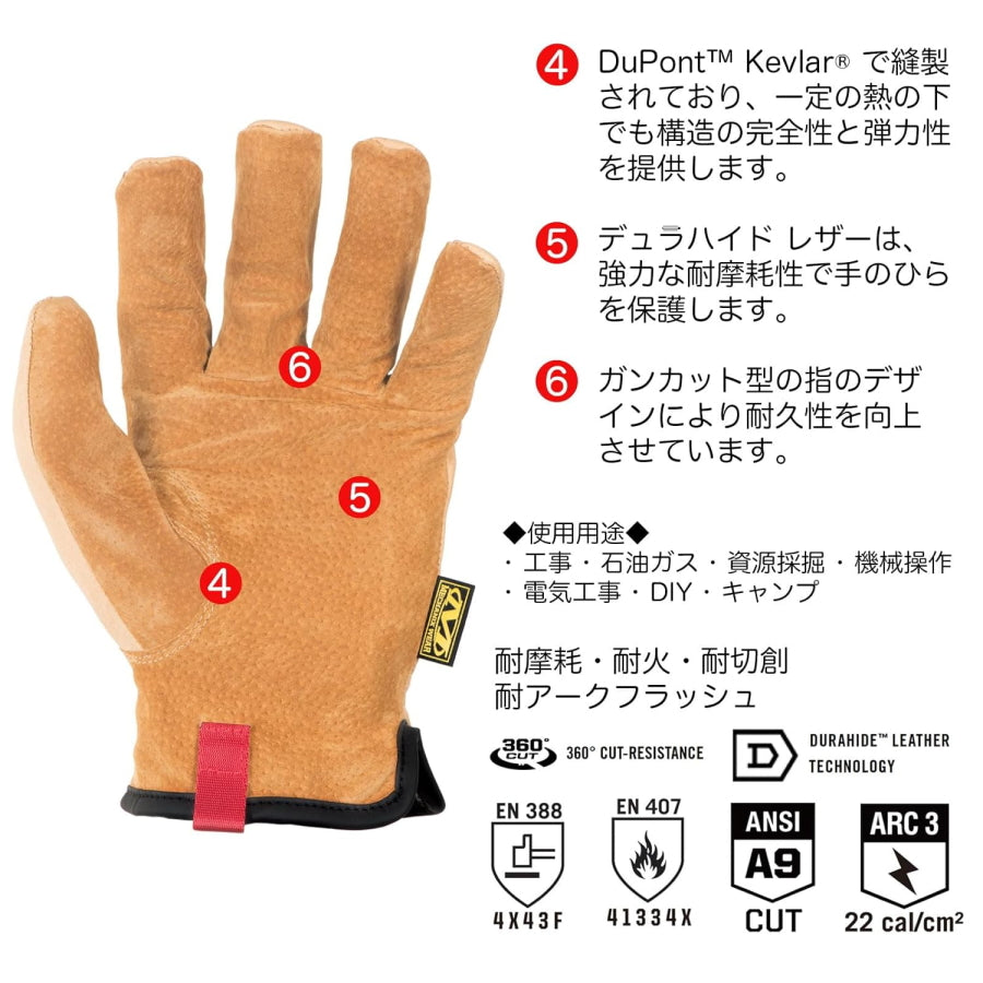 メカニクスウェア スペシャリティ デュラハイド 防刃手袋 LD-C75
