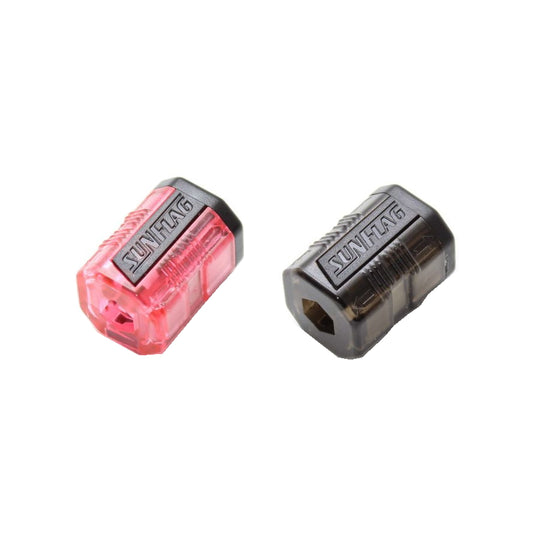 侍BALCK × サンフラッグ 強力ビットマグネット マグ磁郎 SRB-JIRO ブラック レッド 2個セット